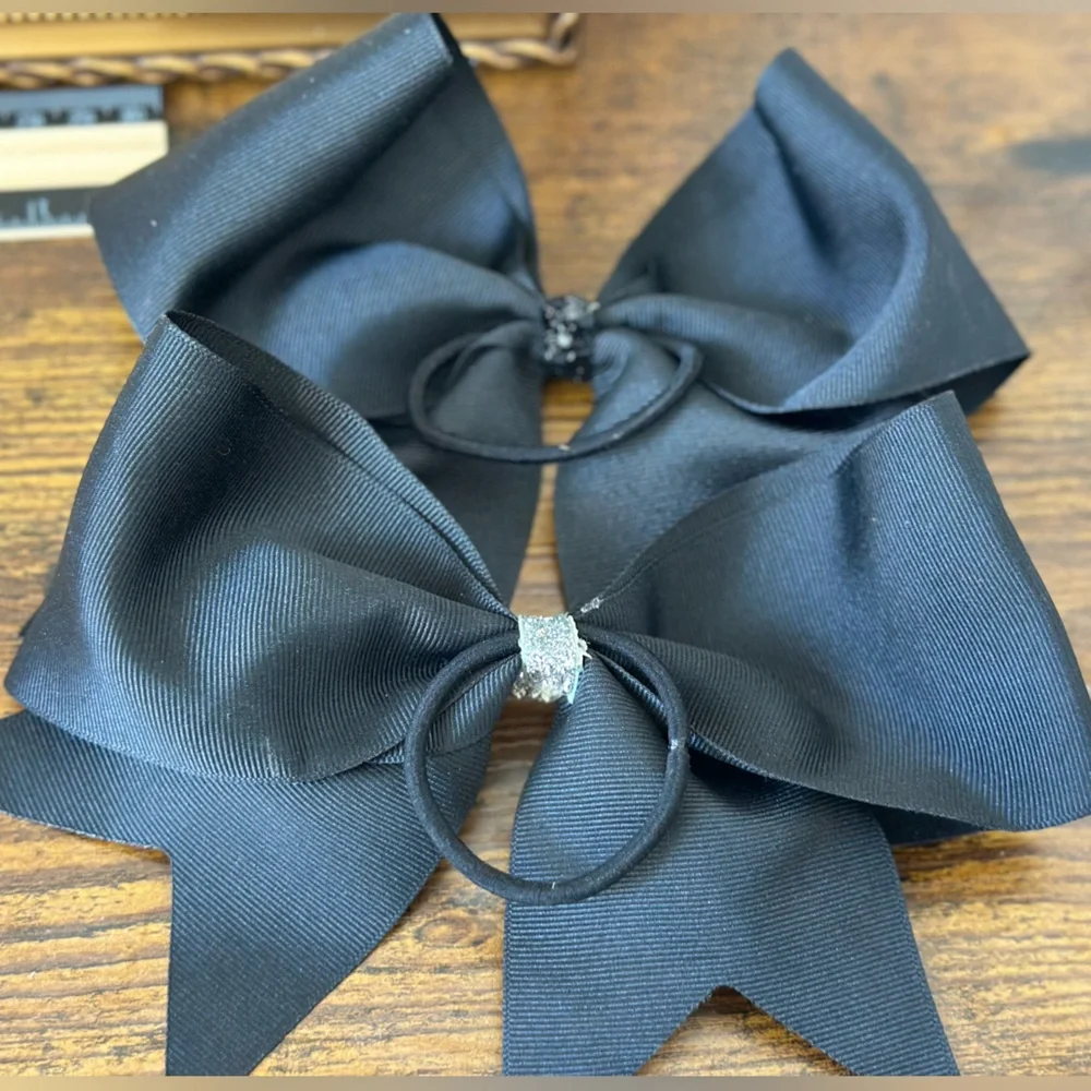 Batman & Superman Cheer Bows Set of 3 large bows for girl hair accessories gym